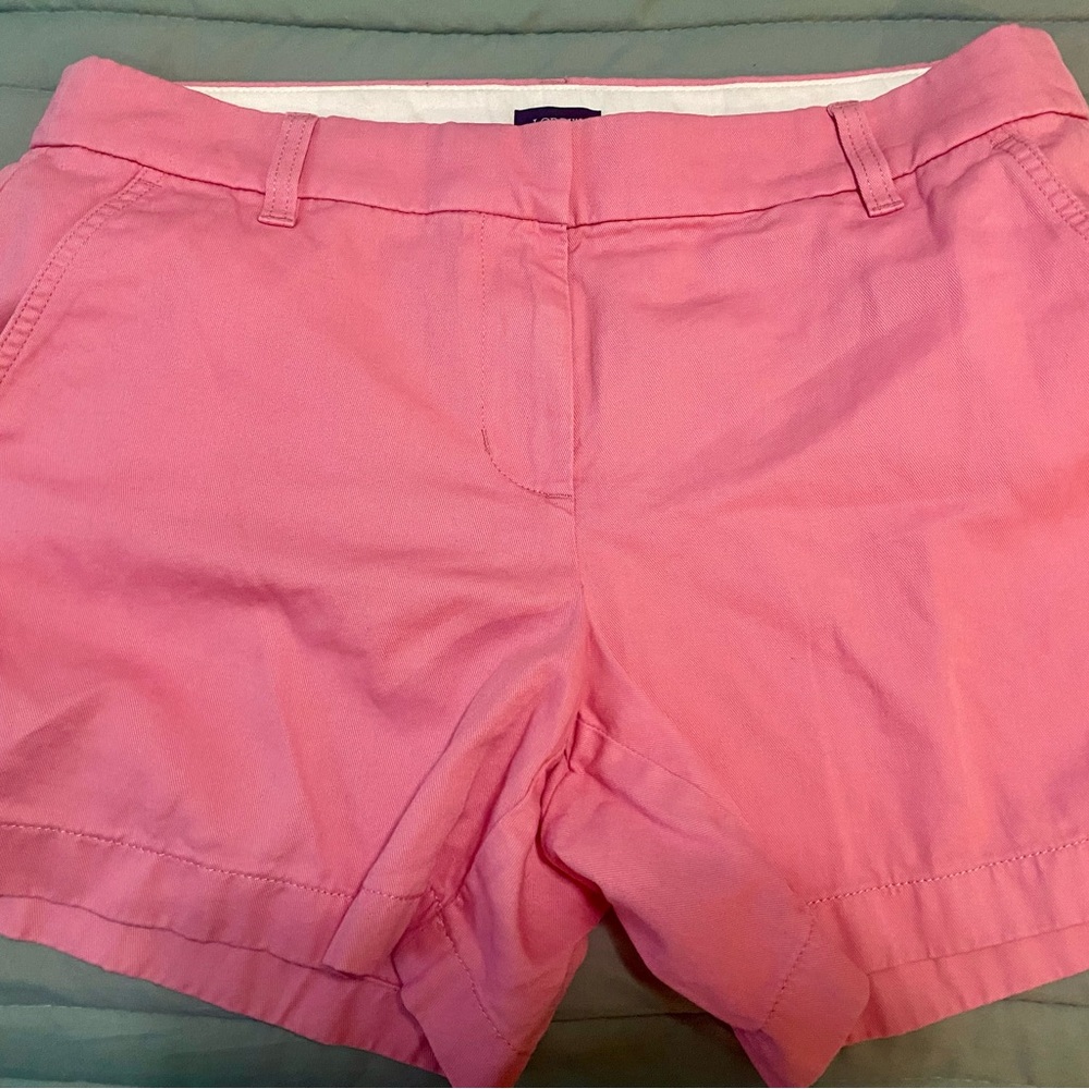J. Crew Pink  5” Shorts  Chino style
